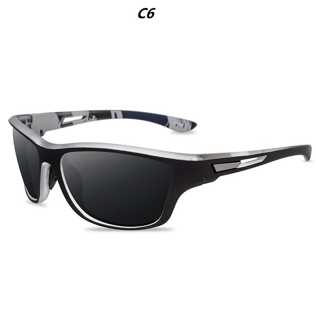 Gloednieuwe gepolariseerde bril heren dames visbril zonnebril camping wandelen rijden brillen sportzonnebril: WHITE