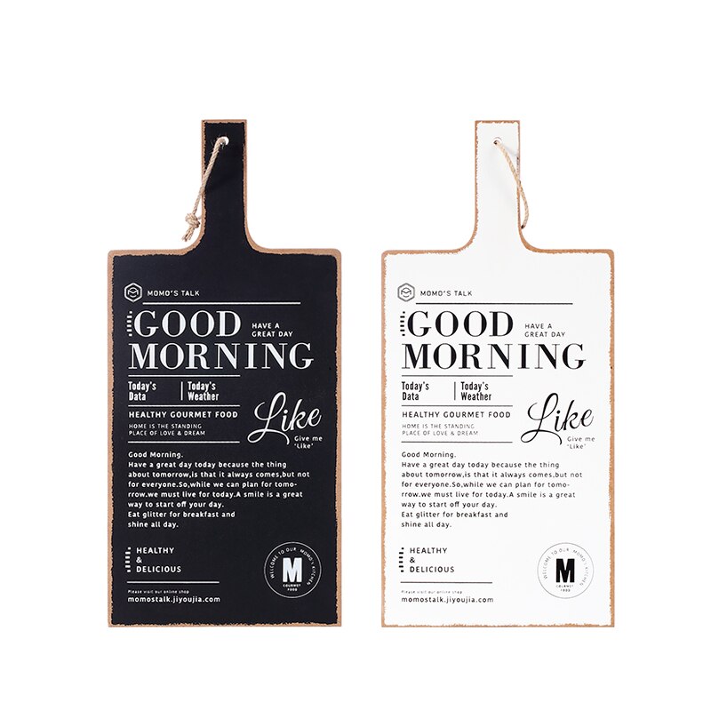 Padle sort hvid dobbeltsidet træ vintage brød skær... – Vicedeal