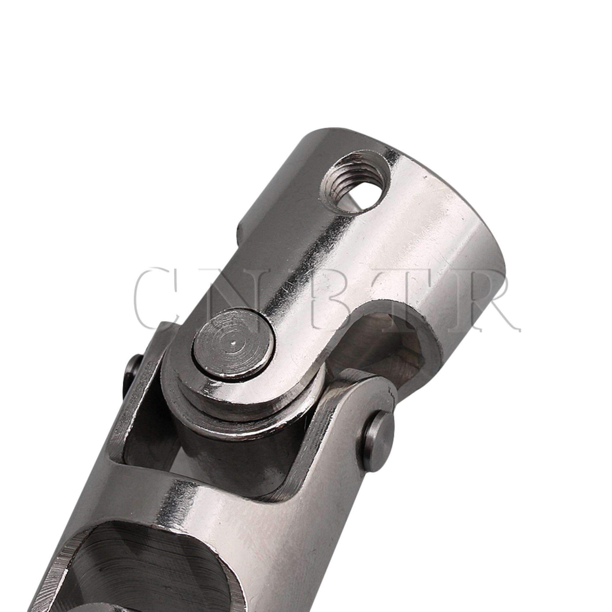 Cnbtr 10mm-10mm id 16mm od sølv 45# stål tre-sektions universal samling kobling aksel motor stik kobling med unbrakonøgle