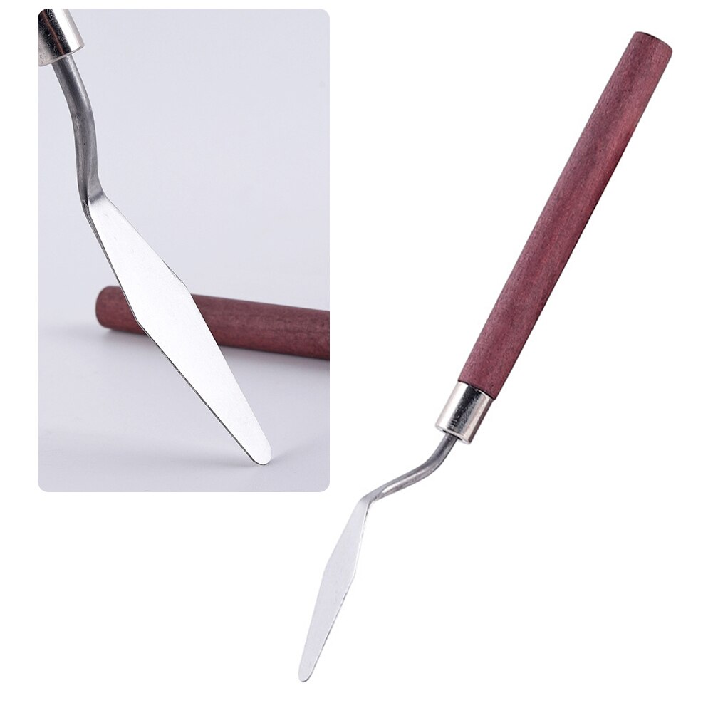 7Pcs Fine Art Oil Painting Scraper Paint Spatula Stainless Steel Paint Picking Knife Student Coloring Spatula Artist Art Tools