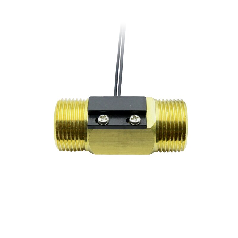 G 3 / 4 " Brass Liquid Water Flow Sensor Switch Magnetic Flow Meter Switch DN20 Threads SEN-CL43W