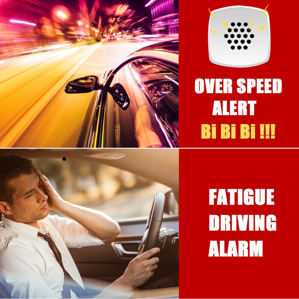 Universal Mileage Digital Large Screen Car Clock Trucks Odometer Head Up Display Overspeed Alarm Altitude GPS Speedometer