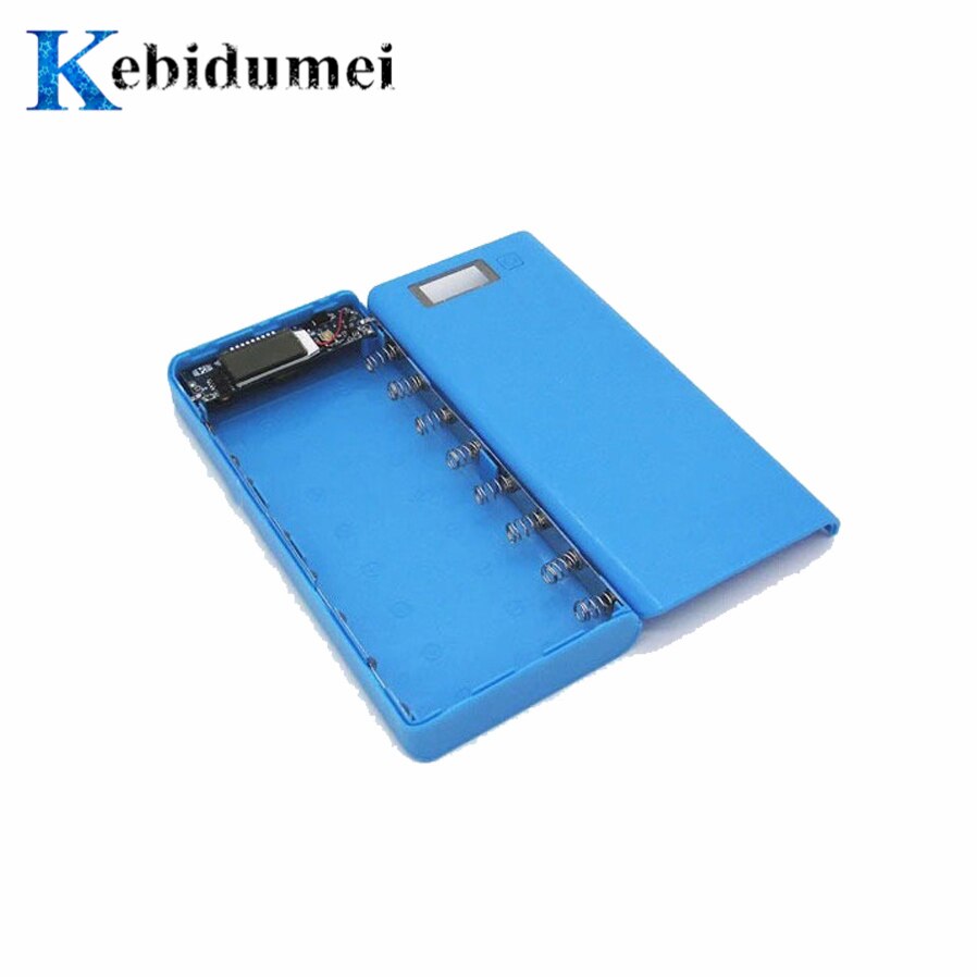 Portable External DIY 8x18650 Power Bank Case LED Display 4x18650 Battery Storage Box Without Battery For Iphone Android Phone