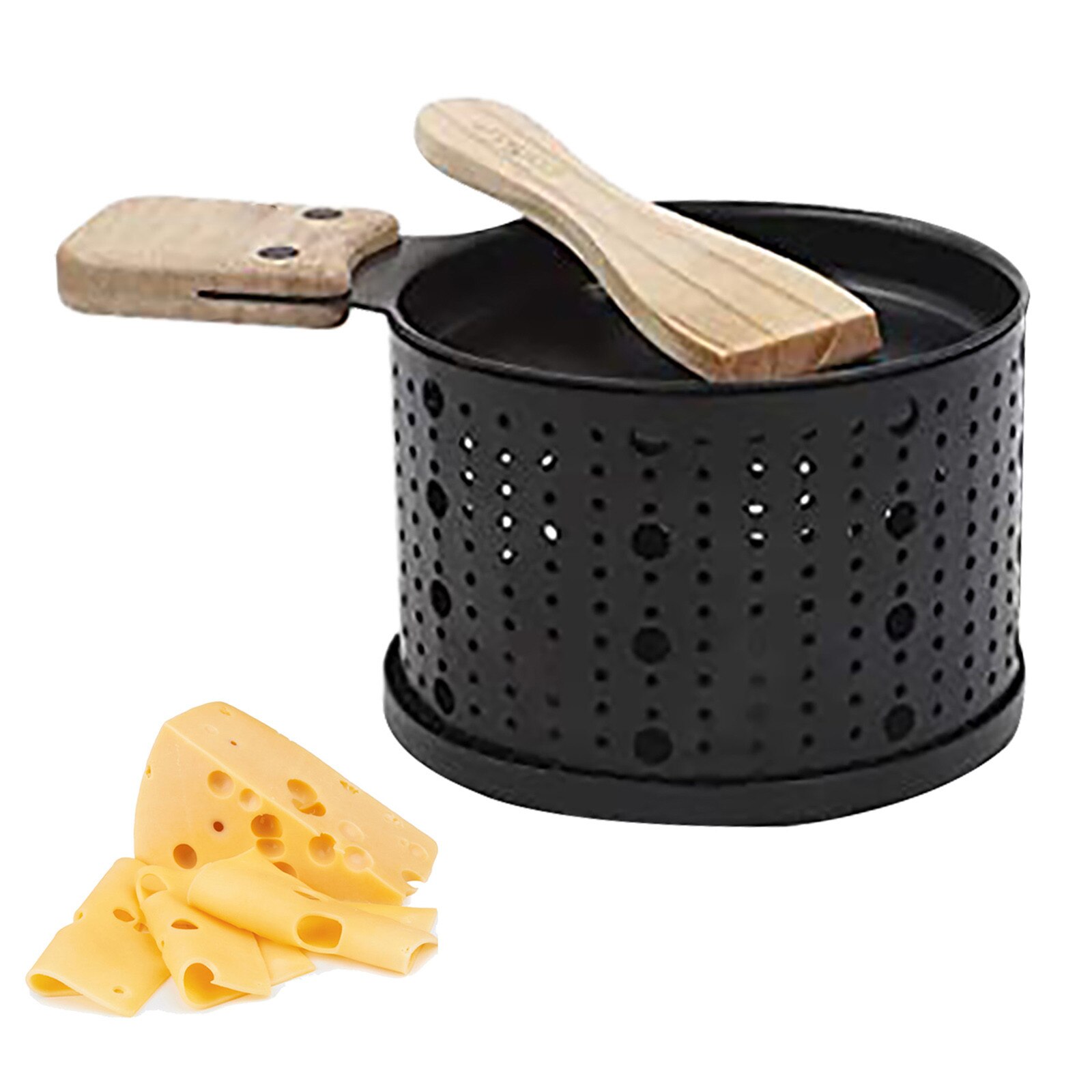 Kaasplank van Bamboe met Kaasmessen Set - Ronde Kaasplaat van Hout met 4 Messen - Bamboo Cheese Board Set - Bamboe Kaasplank Serveerplank - Geweldig Cadeau voor Kerstmis, Bruiloft of Jubileum