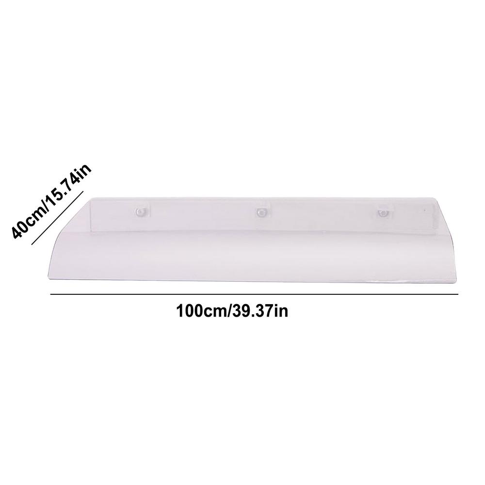 Markise til inngangsdør, buet utendørs markise, frostet polykarbonatdeksel, regn- og snøbestandig uv-hagemarkise for dører og vinduer: Rød