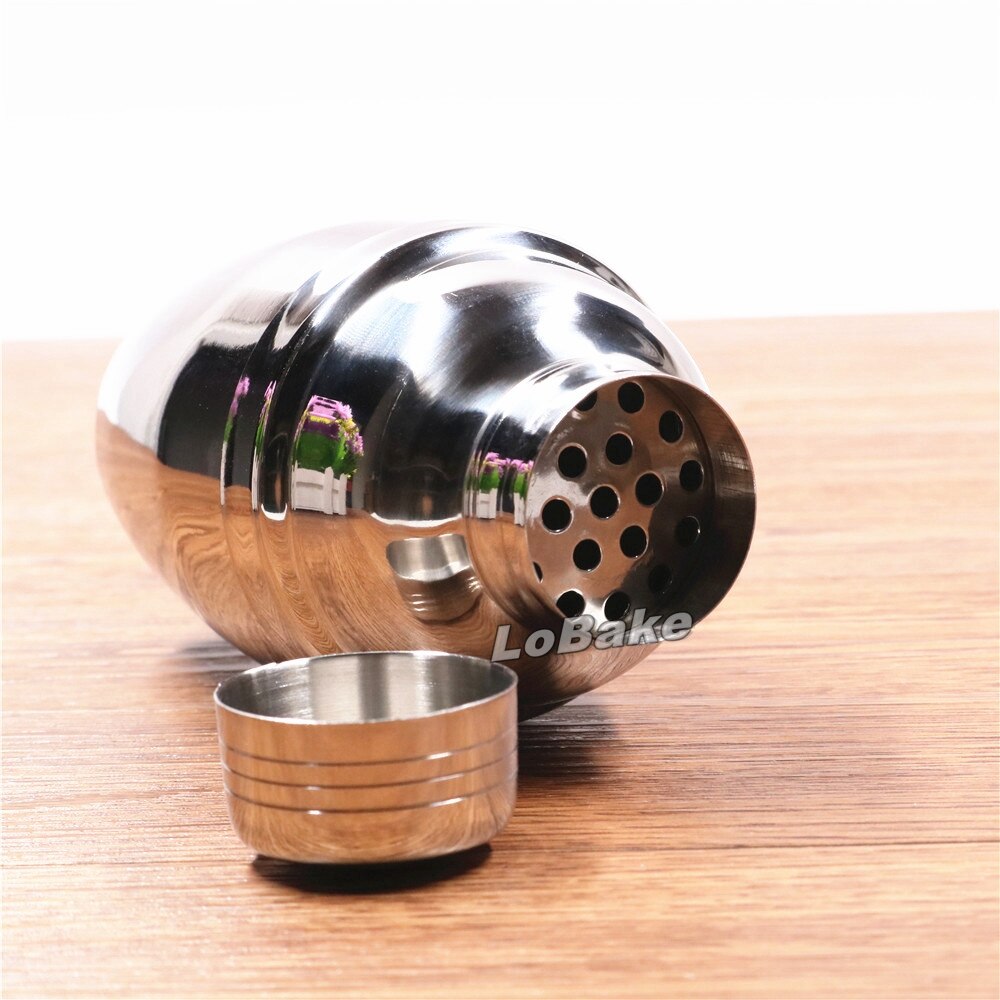 250ml thickened cocktail shaker stainless steel protein shaker bottles wine mixer milk shakers for bar tools and equipments