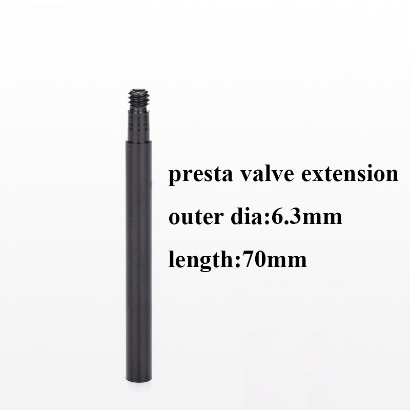 Bicicletta Air Valvola Del Pneumatico Caps Schrader/Presta Valve Stem Estensione Adattatore per Auto Moto Auto Elettrica Accessori Per Biciclette: presta 70mm black