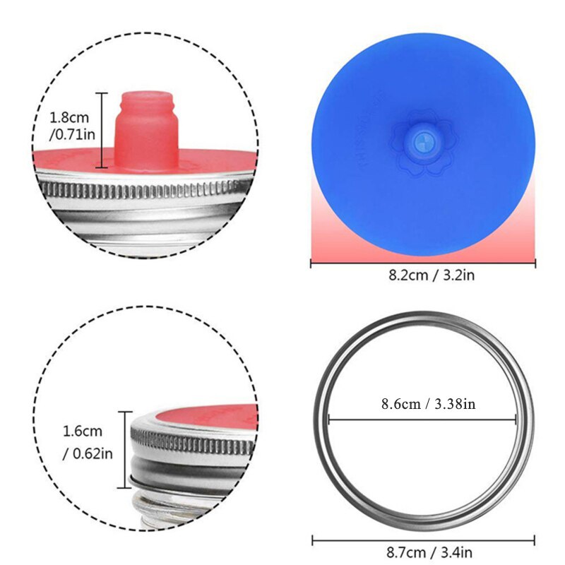 Bez wody fermentacji śluzy powietrzne pokrywy fermentacji kiełków obejmuje paski ze stali nierdzewnej robić słoików uszczelnione pokrywy przybory kuchenne