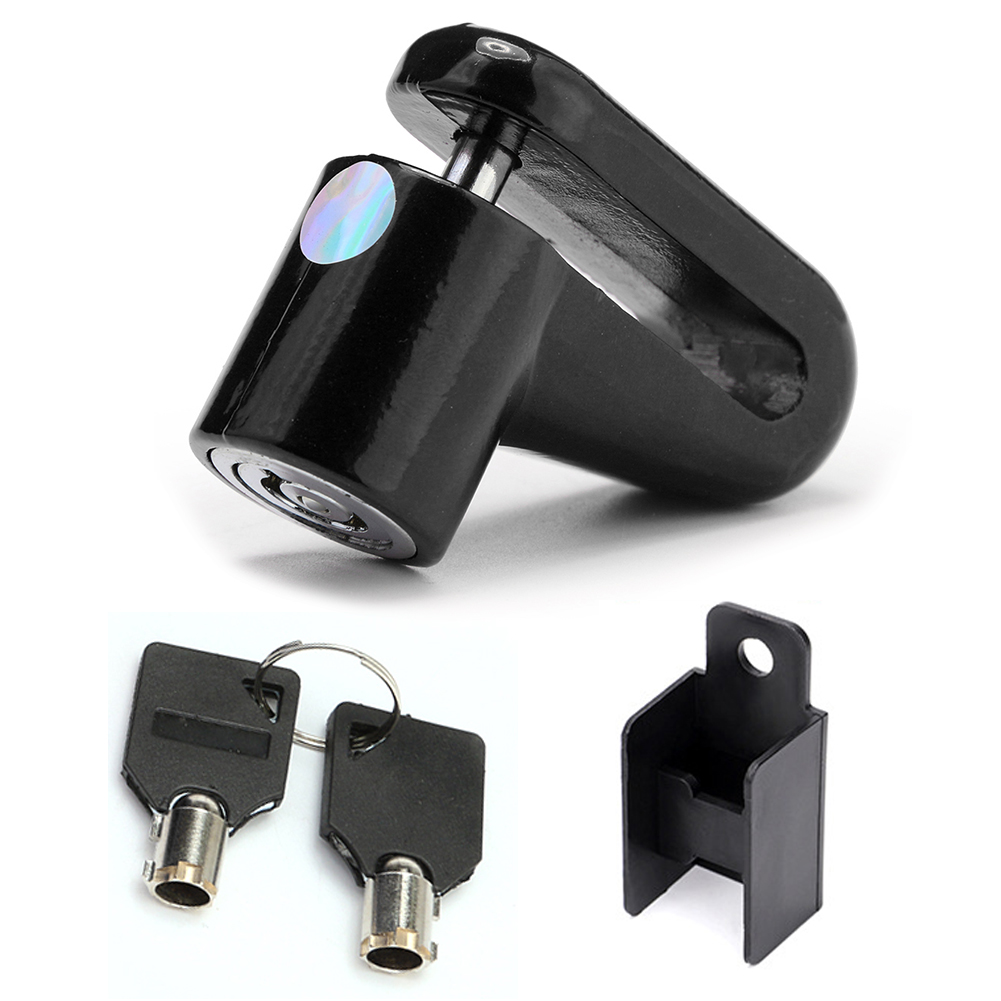 Scooter lock Anti-Theft Disc Brakes Lock with Steel Wire for Xiaomi M365 Electric Scooter Skateboard Wheels Lock Disc Brake: BLACK  C