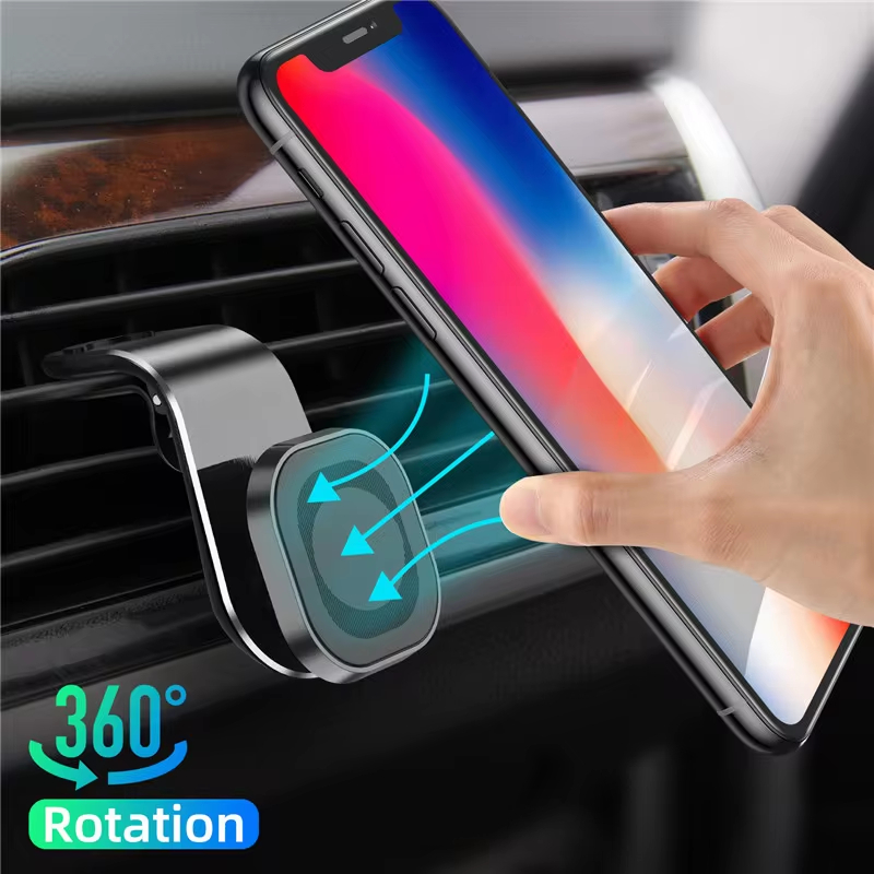 Magnetyczny uchwyt samochodowy na telefon Air Vent 360 ° Obrotowy uchwyt samochodowy do smartfona GPS Uchwyt mobilny do każdego modelu telefonu