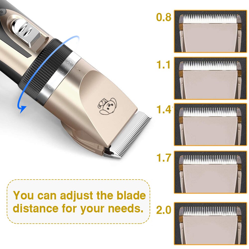 Rodanny Huisdier Tondeuse Grooming Set Kapsel Trimmer Scheerapparaat Usb Oplaadbare Low-Noise Dog Clippers Professionele