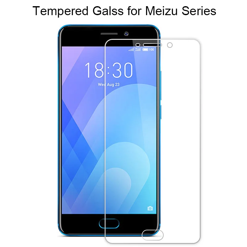 Screen Protector Tempered Glass for Meizu M6 Note M6S M6T 9H HD Film Glass for Meizu M5 Note M5S M5C Glass on Meizu M3 Note