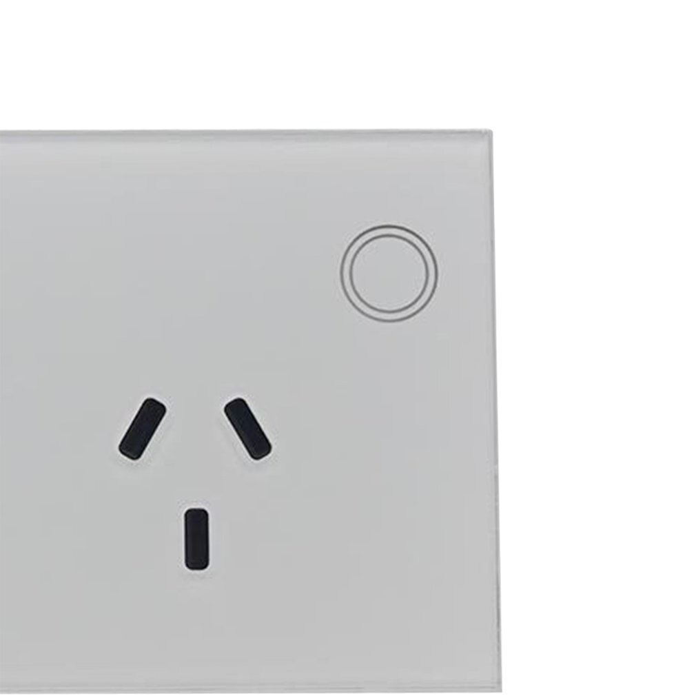 Touch Double GPO Glass Panel Power Point Wall Outlet Socket Switch 10AMP mobile phone control socket