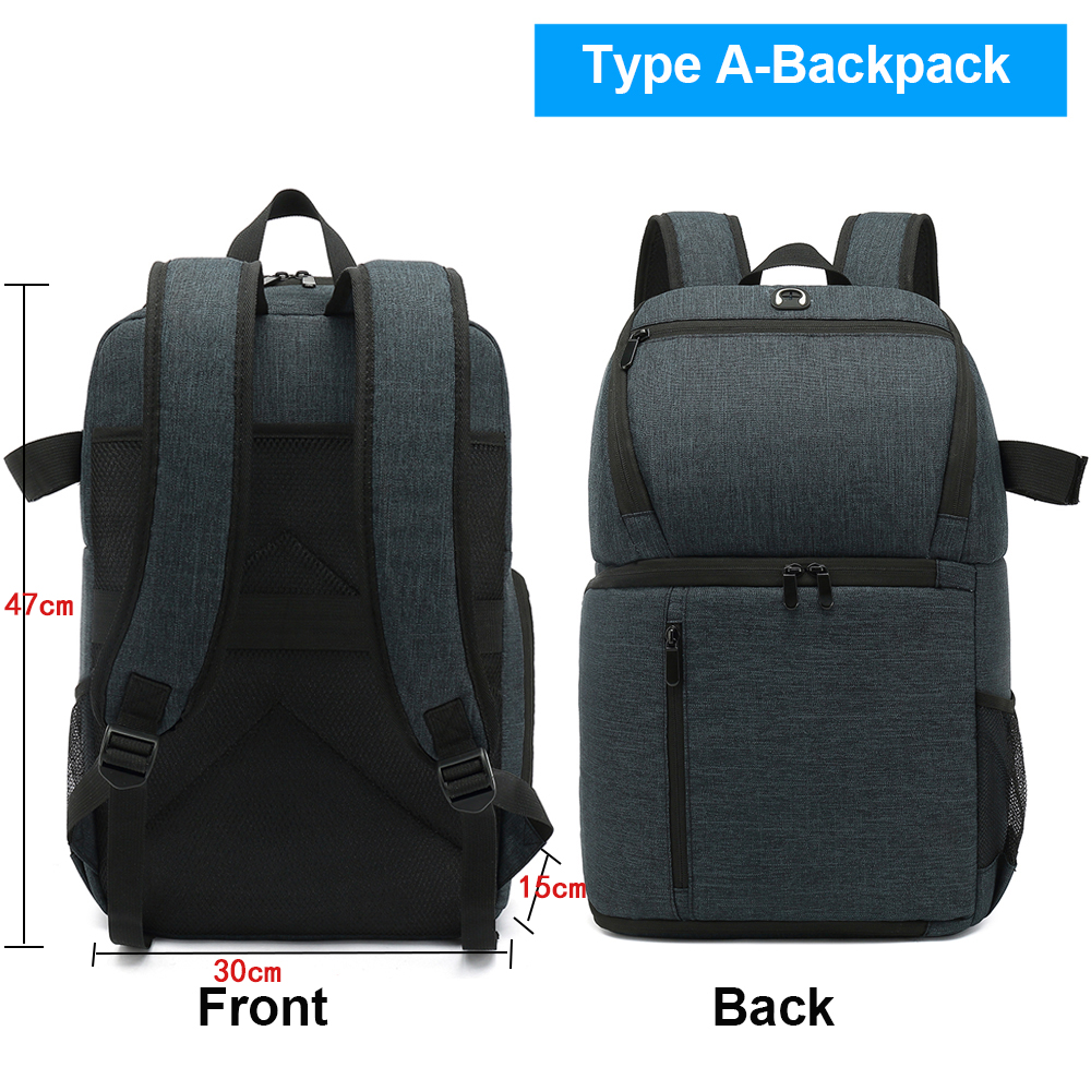 LEEMASING Camera SLR Tas Waterdichte Grote Capaciteit Schouder Outdoor Fotografie Reizen Rugzak Camera Tas Case, Paars, Large, Mode
