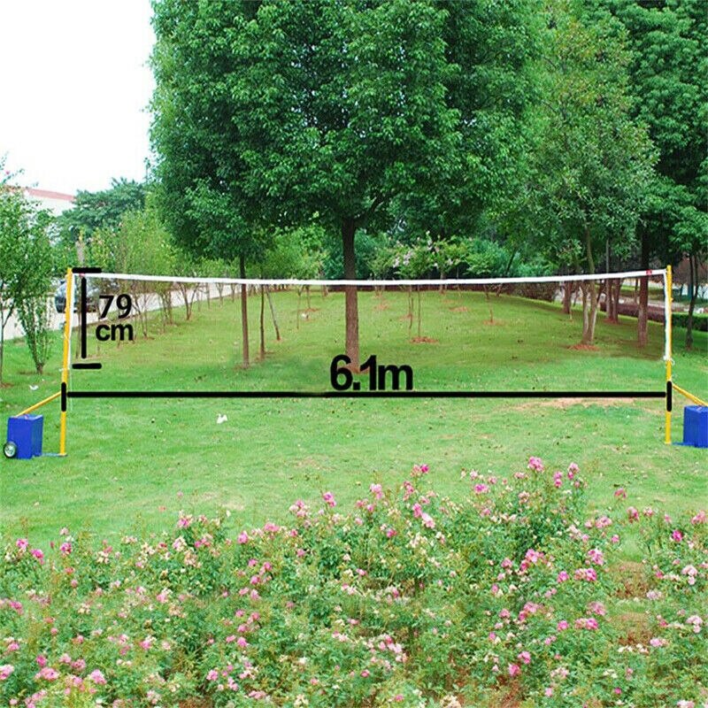 Bärbar träning badminton volleyboll tennisnät utomhus strand trädgård sport hållbart regntätt