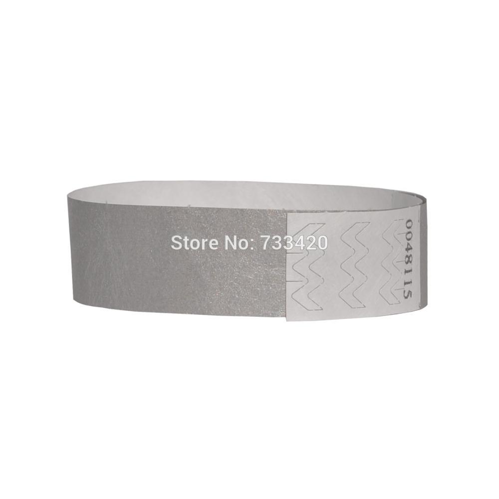 Neon Colors 3/4 inch Tyvek Wristbands with Numbers, Colorful ID Wristbands for Parties Events 500 pieces