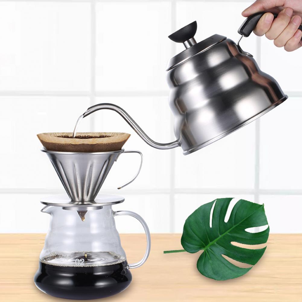 Bouilloire à café Portable à Long bec fin, avec trou de ventilation, bouilloire à thé à col de cygne