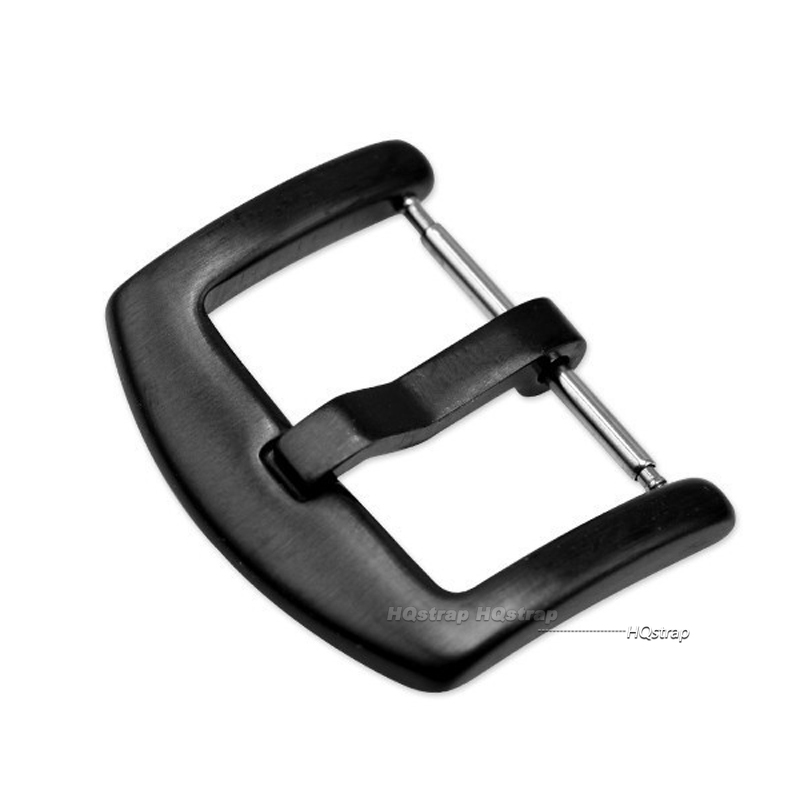 Hebilla de correa de reloj de Metal para hombre, 16mm, 18mm, 20mm, 22mm, 24mm, 26mm, correa de reloj plateada, negra, dorada, cierre de acero inoxidable, hebillas de reloj: 27J#