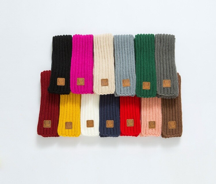 Winter warme baby gebreide sjaal kinderen jongens meisjes breien effen sjaal halskraagwarmer sjaals accessoires