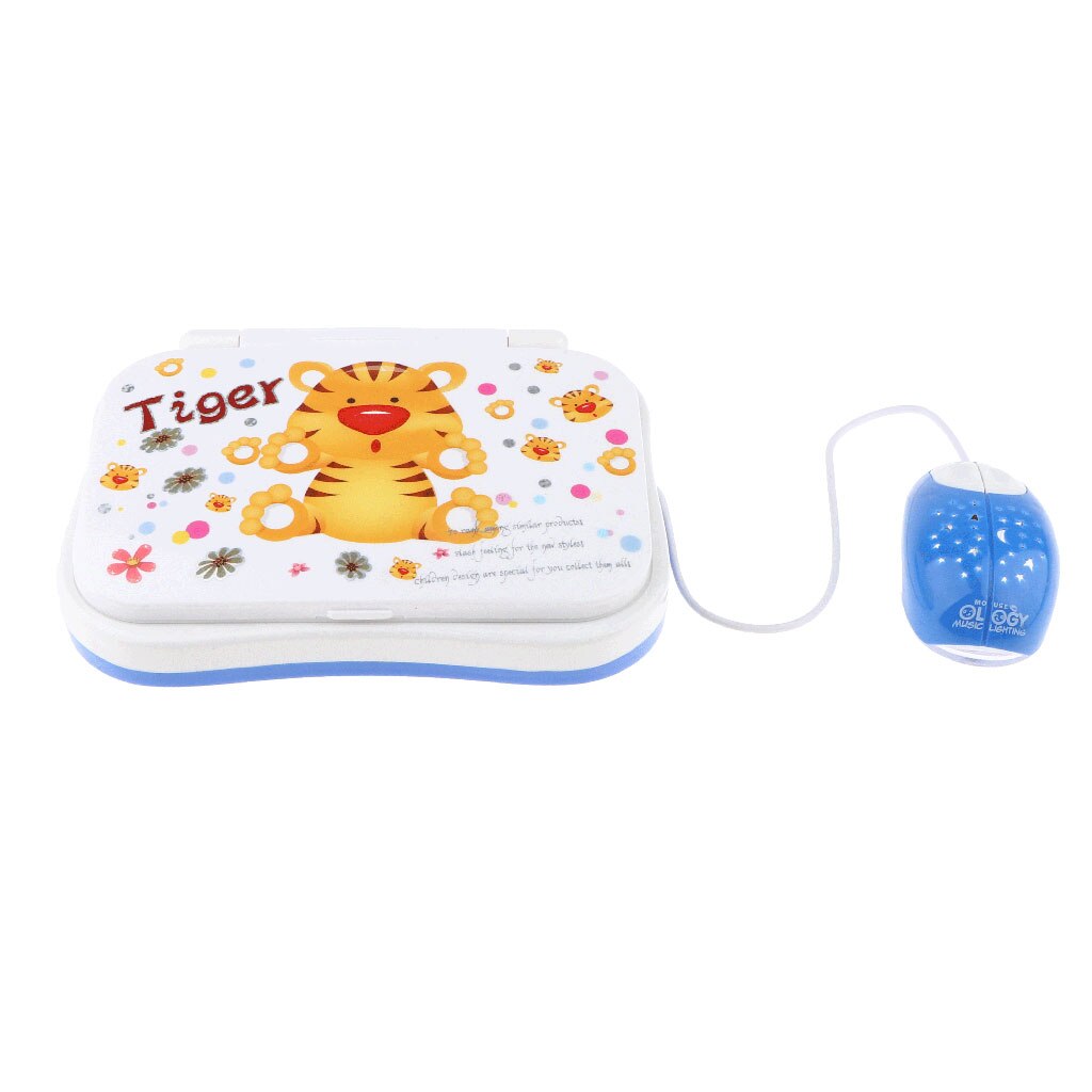 Cartoon Folding Chinese and English Bilingual Education Learning Machine Kids Laptop Toys Baby Electronic Toy For Children