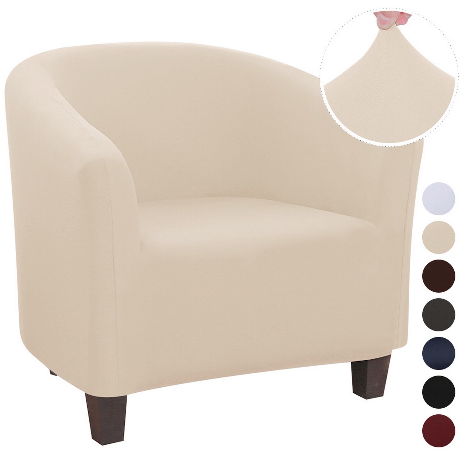Strikker jacquard sofa lænestol sædebetræk elastisk kaffebalje sofa lænestol sædebetræk beskytter betræk hjemmestol indretning: G293630