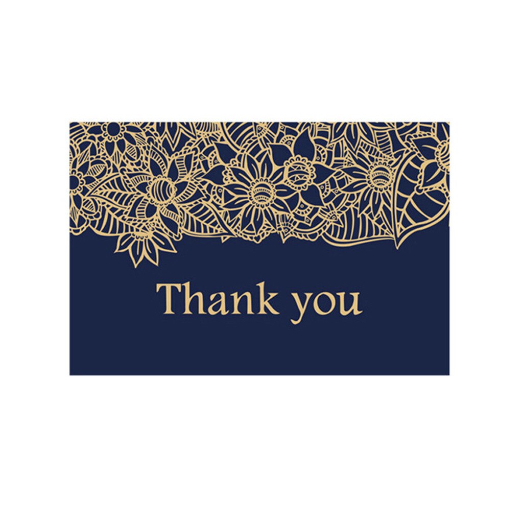 Thank You Cards Bulk Notes Navy Blue & Gold Blank Note Cards With Envelopes Greeting Card Beautiful Message#p30