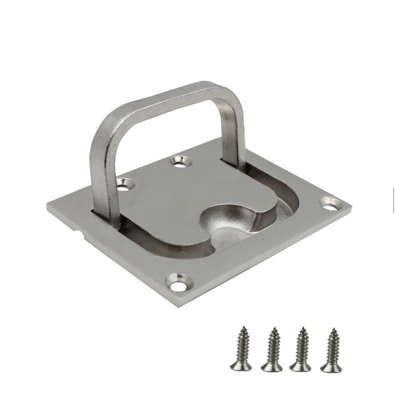 E5BE Boat Pull Flush Lift Ring Marine Grade Flush Lifting Boat Deck Hatches Include Installation Screws 316 Stainless Steel
