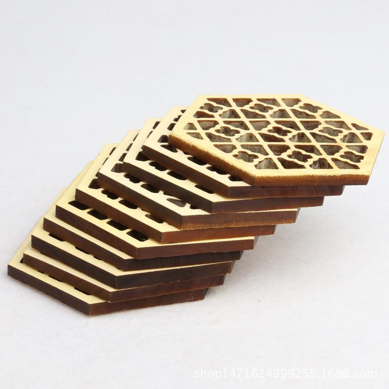Bergkedja trä hexagonal präglad erhu ljudfönster massivt trä urheen tillbehör stränginstrument delar & tillbehör