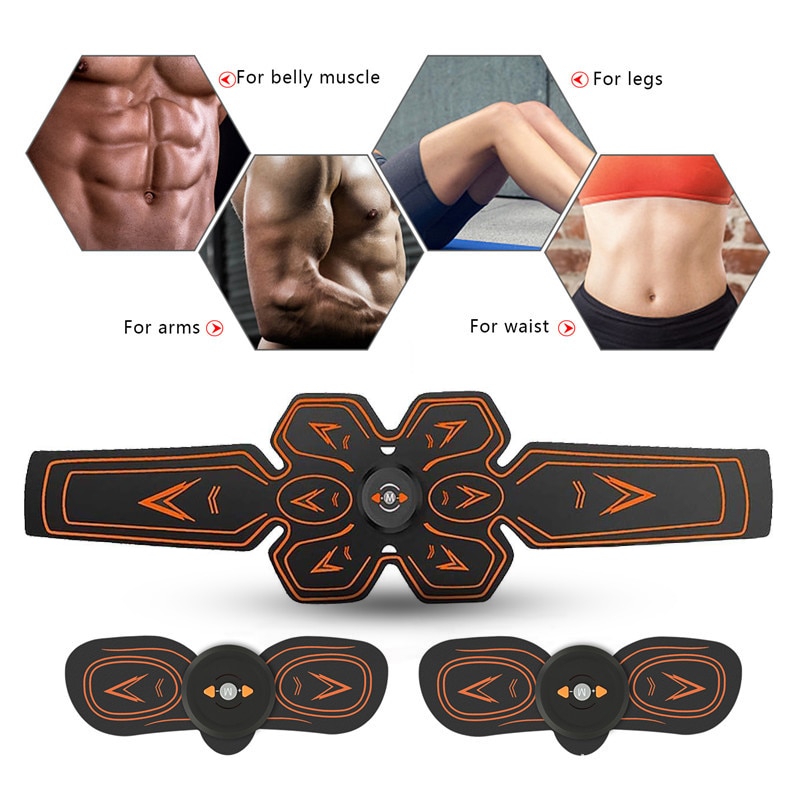 Buikspier Stimulator Elektrostimulatie Electro Stimulateur ABS EMS Home Gym Buik Arm Been Massage USB Opgeladen