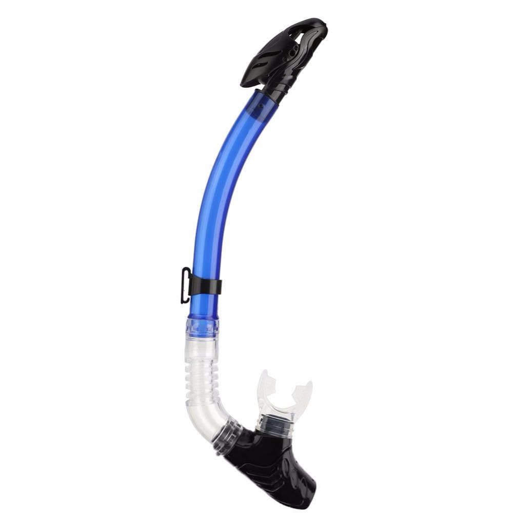 Full Dry Diving Snorkel Single Valve Breathing Tube with Silicone Mouthpiece Snorkel for Water Swimming Snorkeling Equipment
