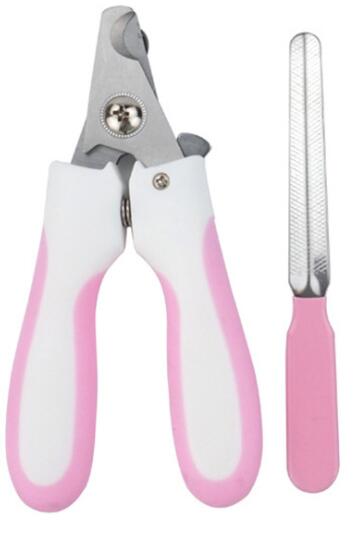 Pet dog nail grinder Toe Care nail cutter Dogs Cats Claw Nail Clippers File Portable Scissors dog grooming trimmer: black / L