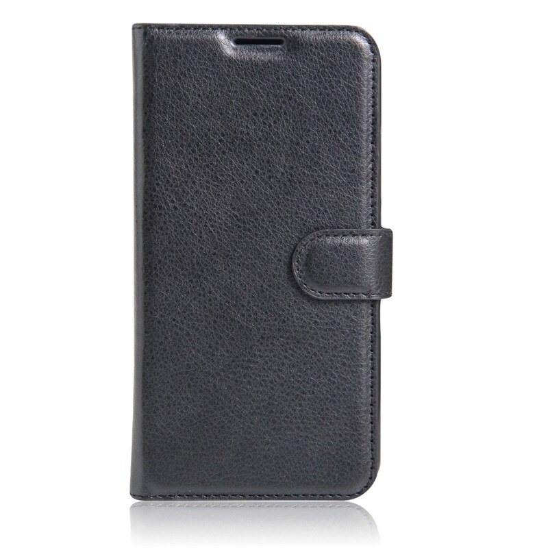 Para Huawei Honor 5C cartera caso cubierta del cuero del tirón PARA EL Huawei Honor 5 C 5C 5,2 TPU Shell Euro teléfono caso las cocas: No Fingerprint Hole / Black