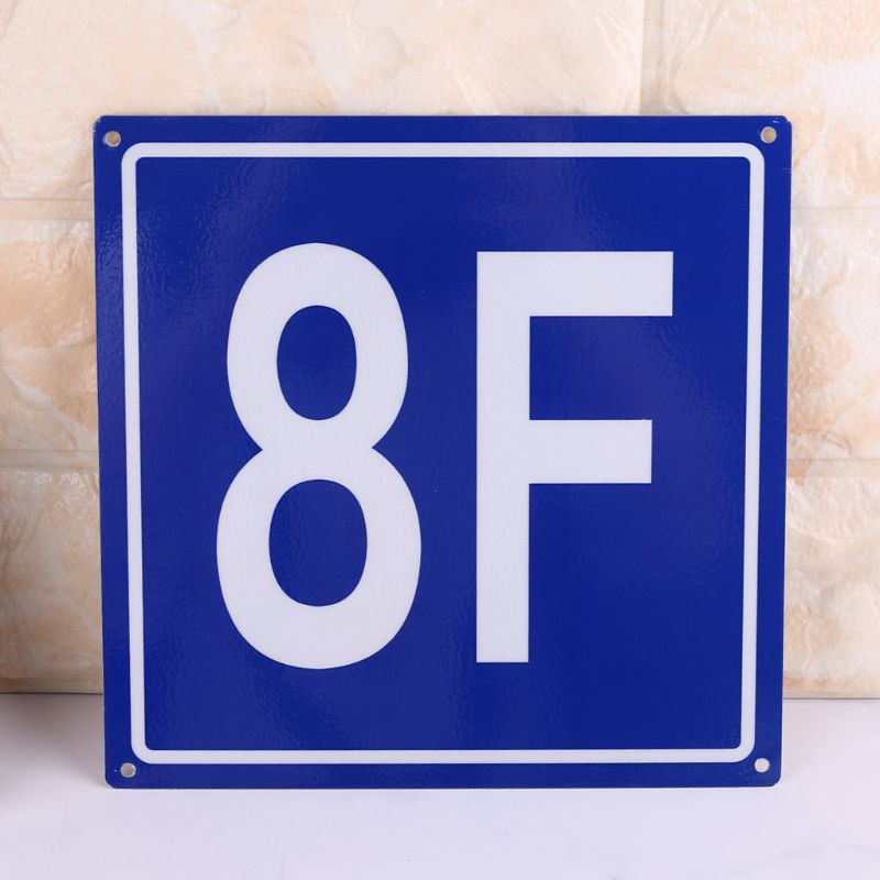 7.8 Inch Floor Nummer Borden Aluminium Building Floor Borden Voor 1F Om 10F Voor School Kantoor Huis Appartement Huis Hotel
