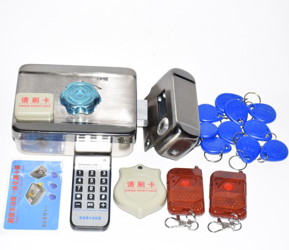 Wireless 4 Remote Control Door Lock Electronic Anti-theft Lock For Home Apartment Automatically Intelligence Household