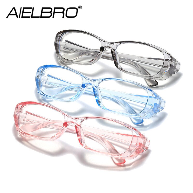 AIELBRO Cycling Glasses Anti Fog Goggles Protective Glasses Side Shields Anti Blue Light Protection Eyewear Sunglasses for Men