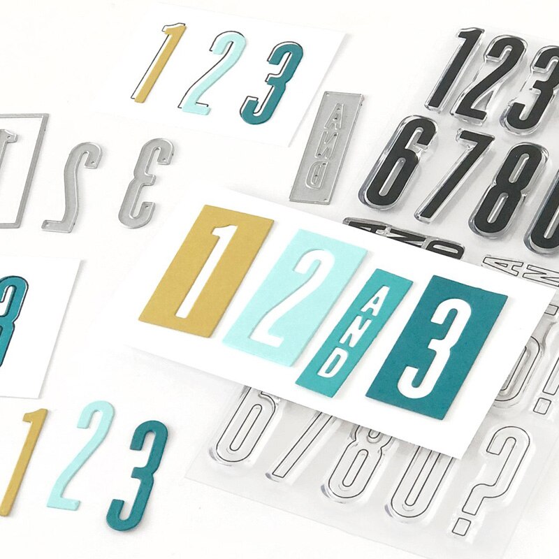 Tutte le lettere contorno e impostato di timbri solidi numeri di alfabeti timbri in silicone trasparente per fai da te decorare carte goffratura carta artigianato