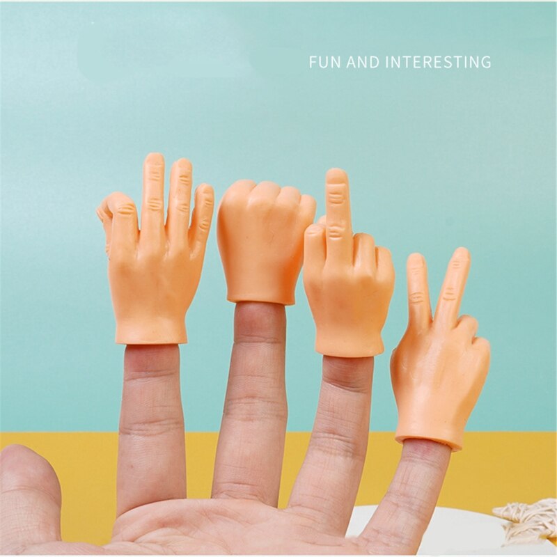 Funny Mini Hands Finger Fidget Toys Small Hand Tease the Cat Pet Toy