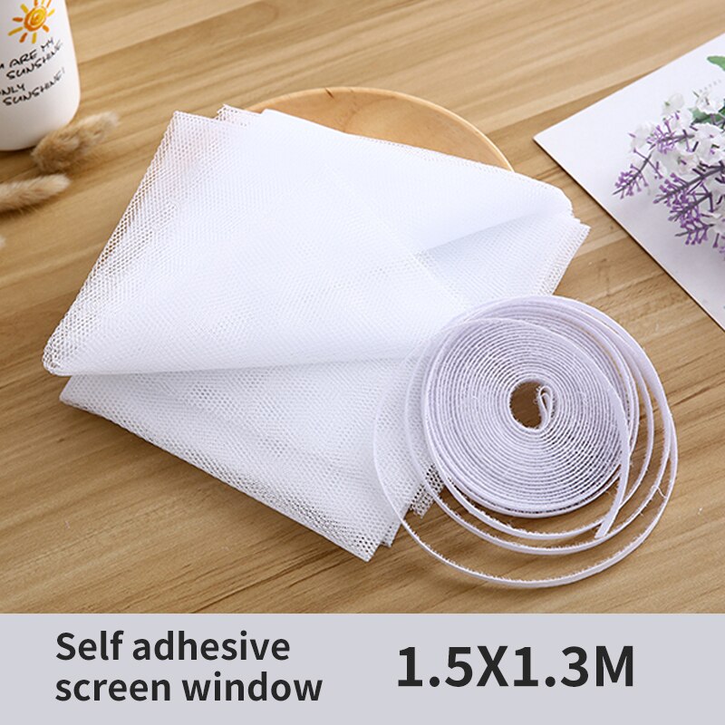 150x300cm Black Flying Curtain Insect Netting Mesh Self-adhesive Mosquito Net Window Window Screen Anti-mosquito Door Fly Nets: 1