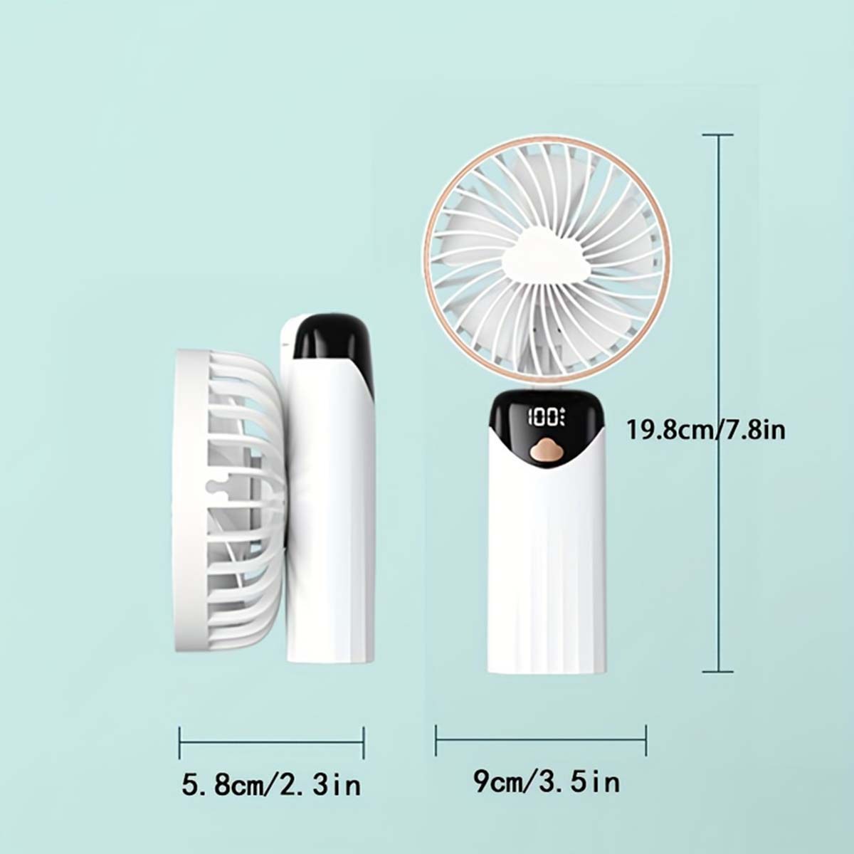 Ventilador eléctrico portátil, aire acondicionado, Mini enfriador, ventiladores de mano recargables para el hogar, Aire libre, cuchillas de acondicionamiento Usb