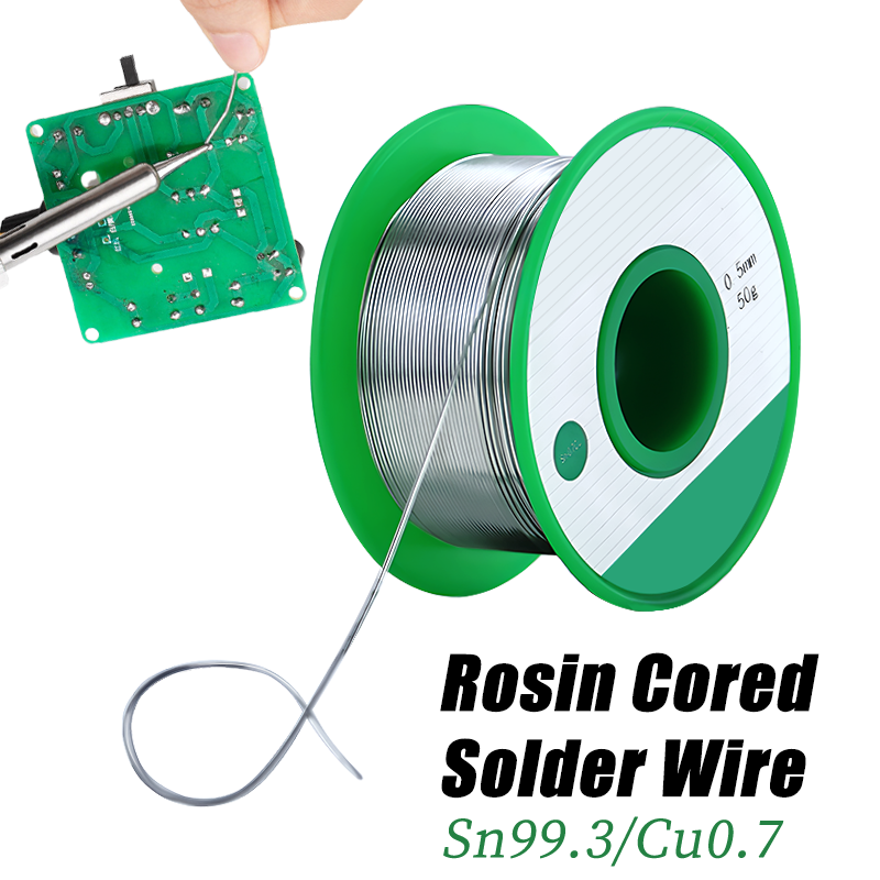 Loodvrij Soldeer Sn99.3/Cu0.7 Hoge Zuiverheid Soldeerdraad Roll voor Elektronische Reparatie Milieubescherming tin Draad Flux