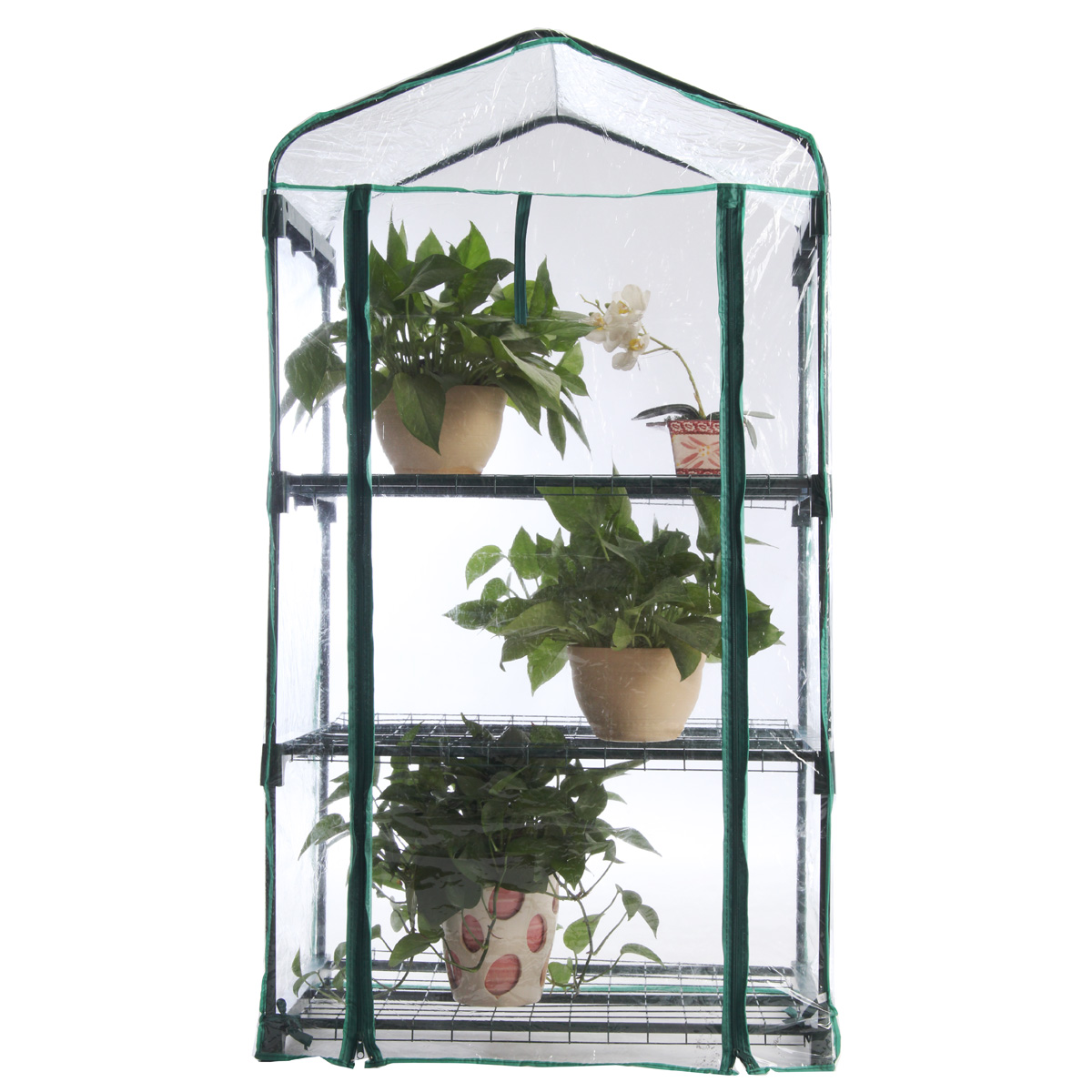 Portable roll up Greenhouse Garden Cover Plants Flower House Newest 3-Tier Corrosion-resistant Waterproof Insect Bird Control