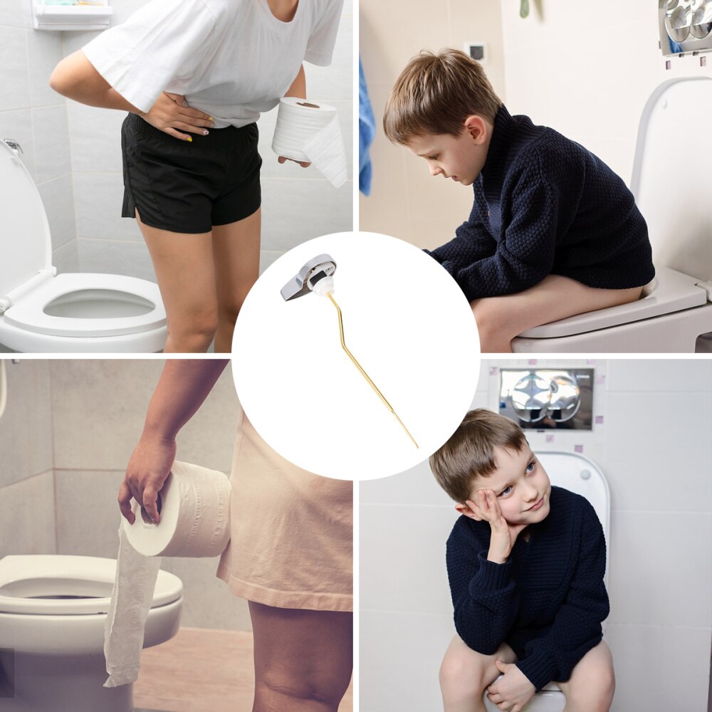 1pc Toilet Lever Practical Durable Side Mount Useful Spanner for Restroom