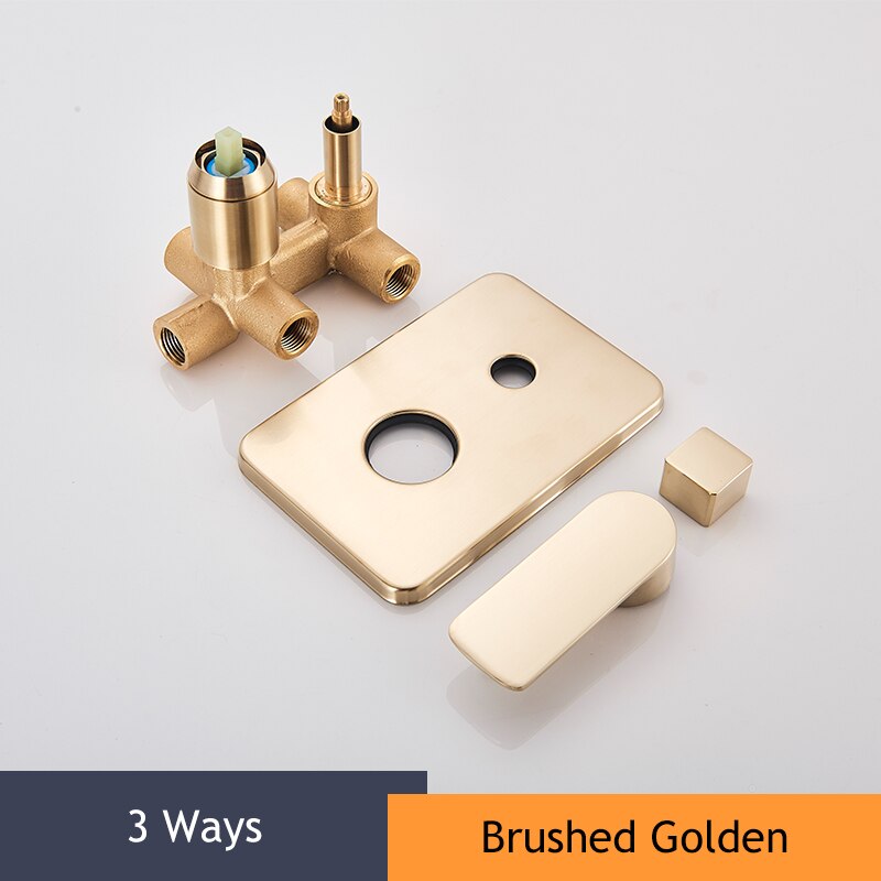 2/3 Manieren Badkamer Accessoires Badkamer Douche Mengkraan Enkel Handvat Wall Mount Koud Water Douche Kraan Messing Cartridge: Licht Geel