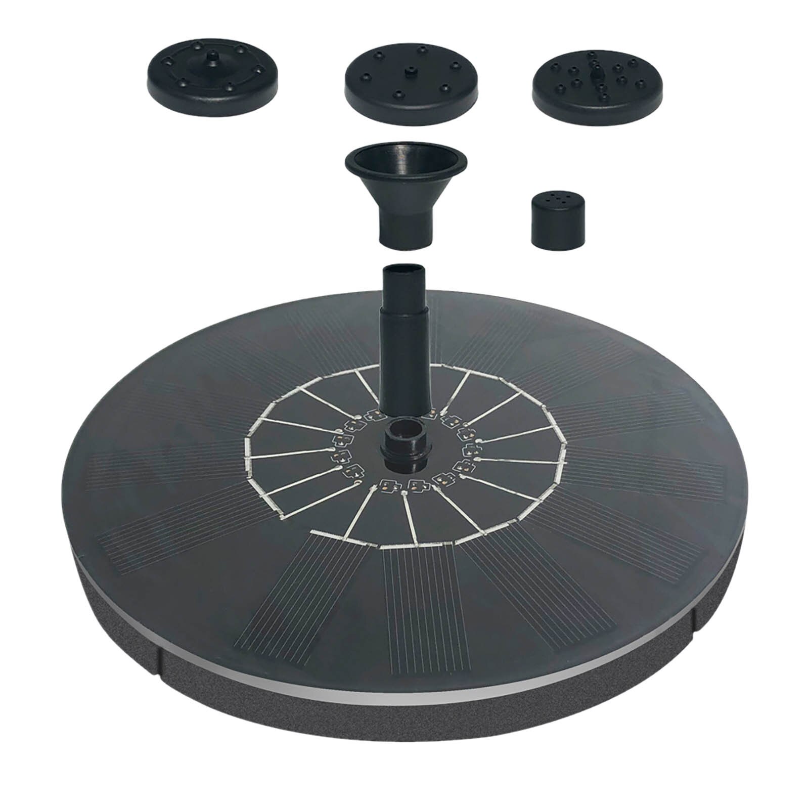 Floating Solar Fountain Garden Water Fountain Pool Pond Decoration Solar Panel Powered Fountain Water Pump Garden Decoration #36: F