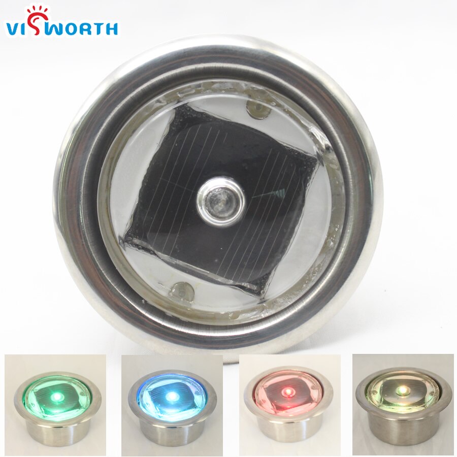 [VisWorth] RGB Solar Power Buried Light Night Light Garden Stair Decor Emergency Lamp IP68 White,Red,Green,Blue,Yellow Garden