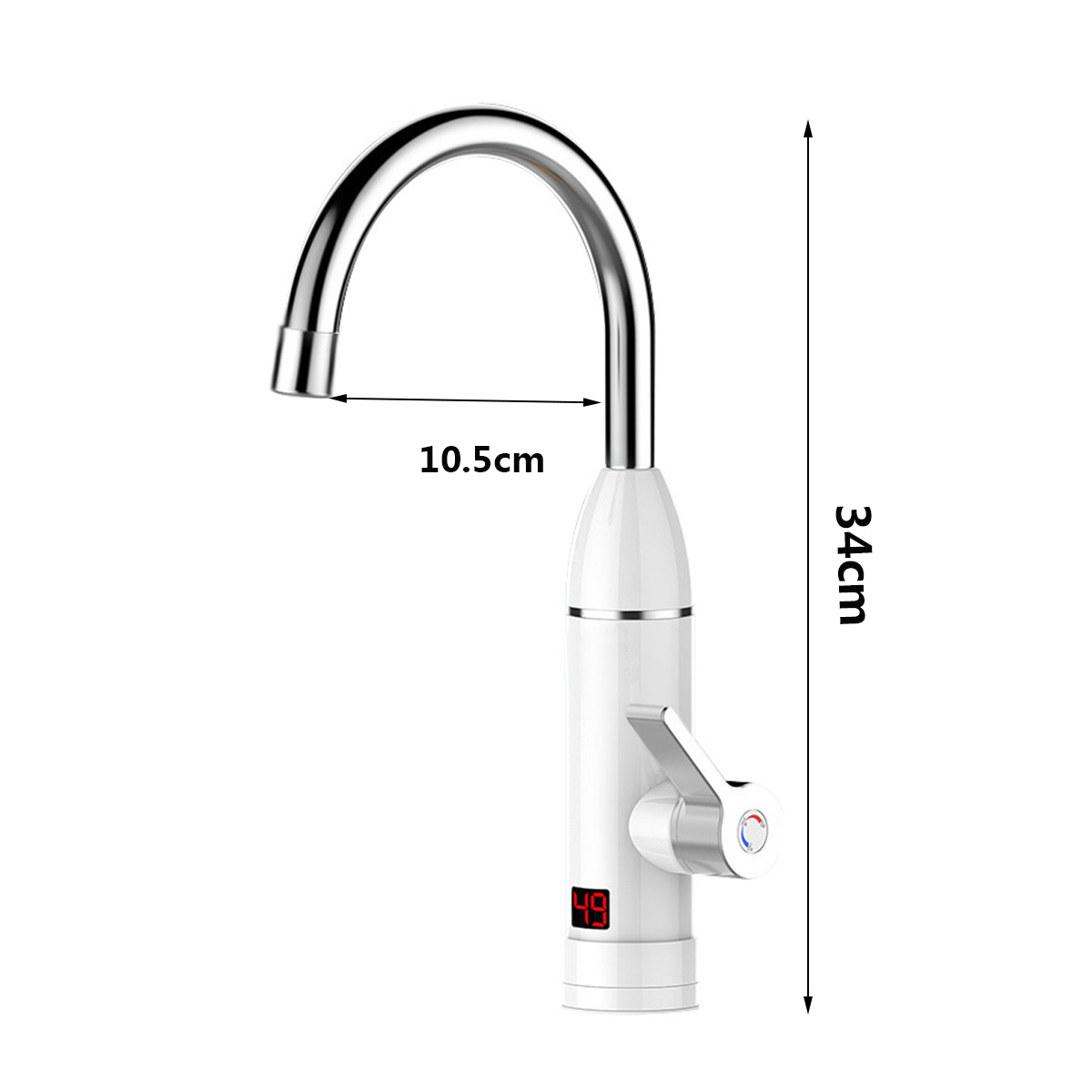 220V Electric Kitchen Water Heater Tap 3000WInstant Water Faucet Heater Heating Faucet Tankless Instantaneous Water Heater