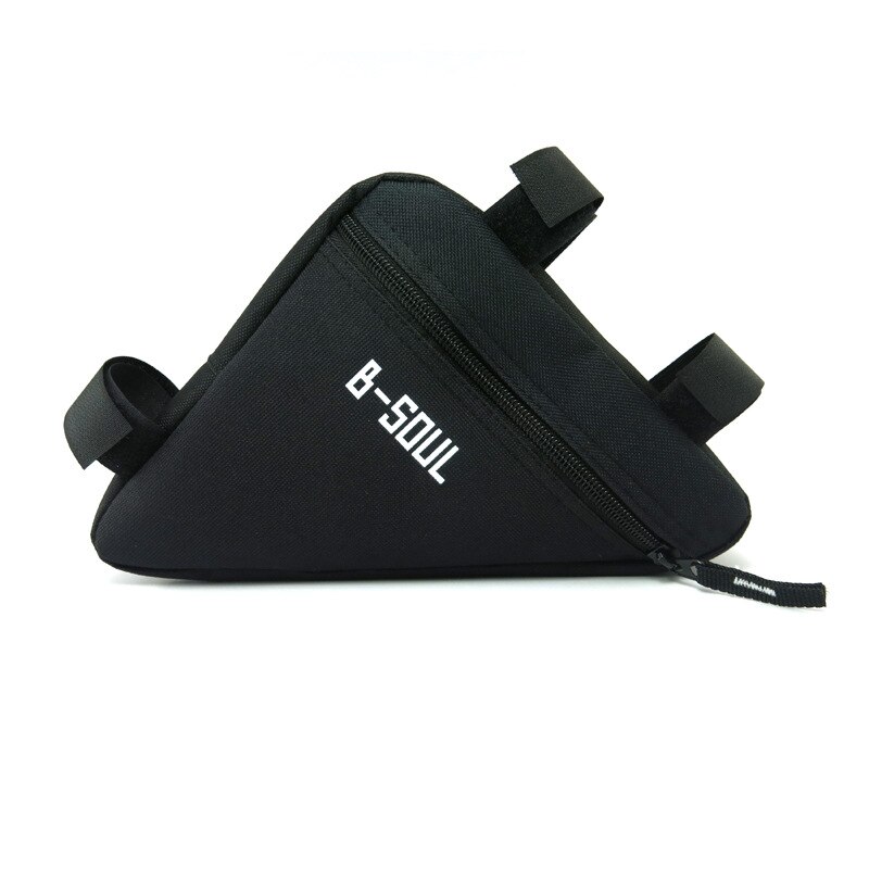 Waterdichte Fiets Rijden Driehoek Tas Voor Tube Frame Bag Outdoor Mountainbike Driehoek Zak Fietsaccessoires Zadeltas: Black