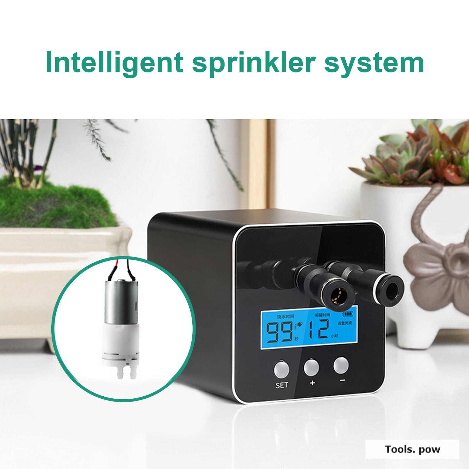 Reptile Humidifier, Rain forest Eco-tank Spray Humidifier System Atomizer to Simulate Rainfall Automatic Watering Device Nozzle