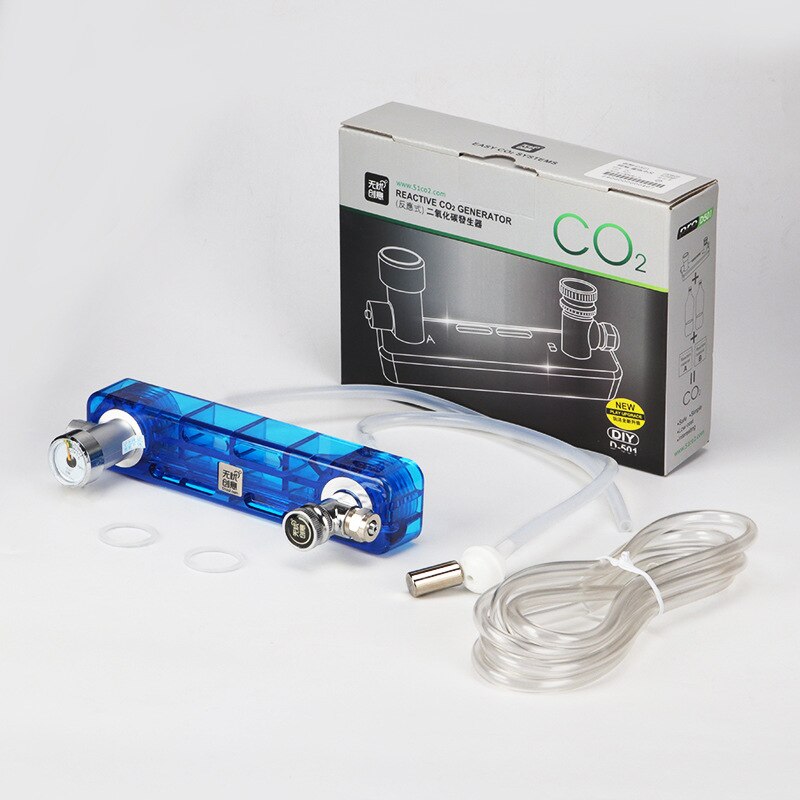 Acquario kit generatore di sistema di CO2 fai-da-te generatore di diffusori di CO2 con manometro accessori per regolatori di serbatoi per piante Nano