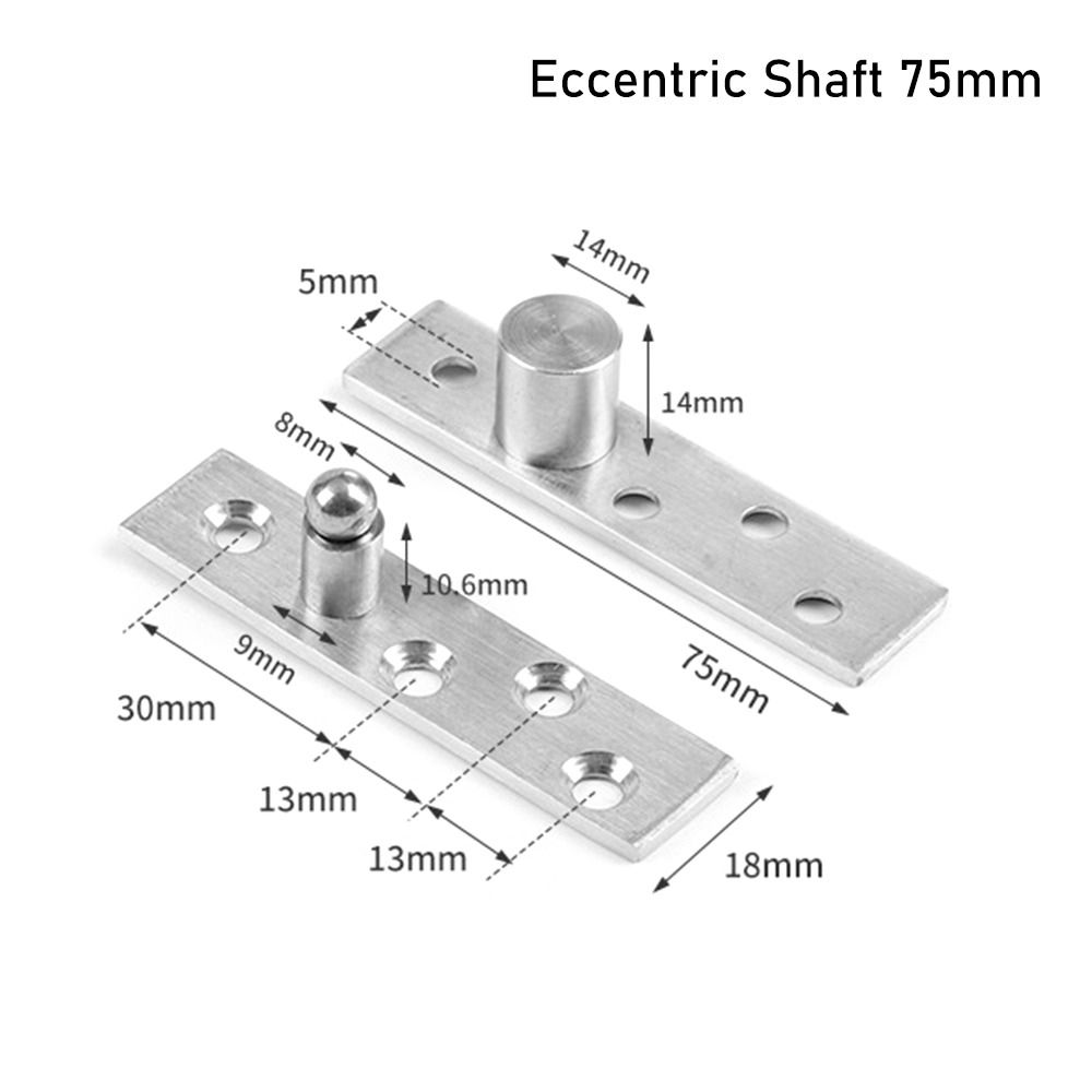 75-150Mm Deur Draaischarnier 360 Graden Rotatie Op En Neer Positieve As Excentrische As Locatie As Roestvrijstalen Hardware: Beige